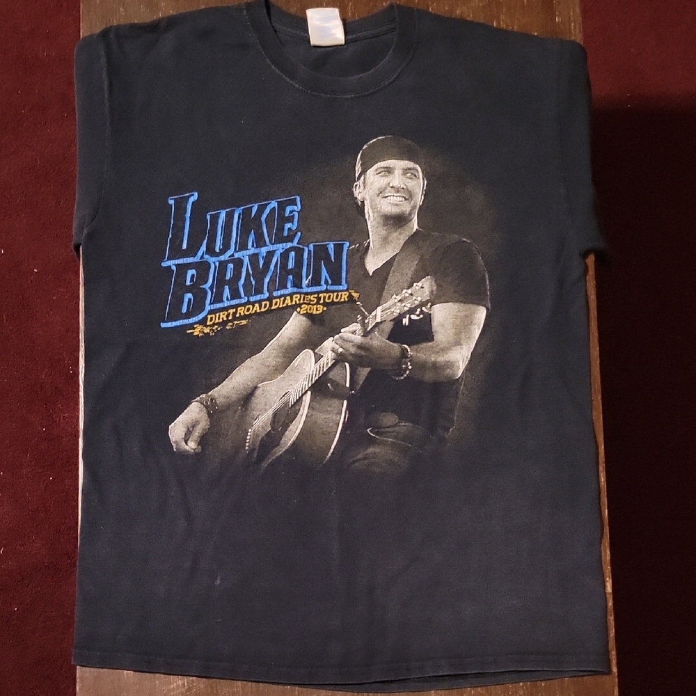 Luke Bryan 2013 Tour Black T-Shirt Medium
